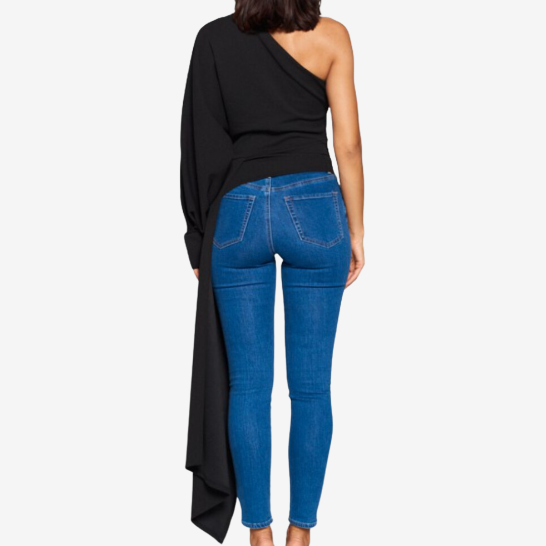 AKA OFF THE SHOULDER LONG SLEEVE SHIRT