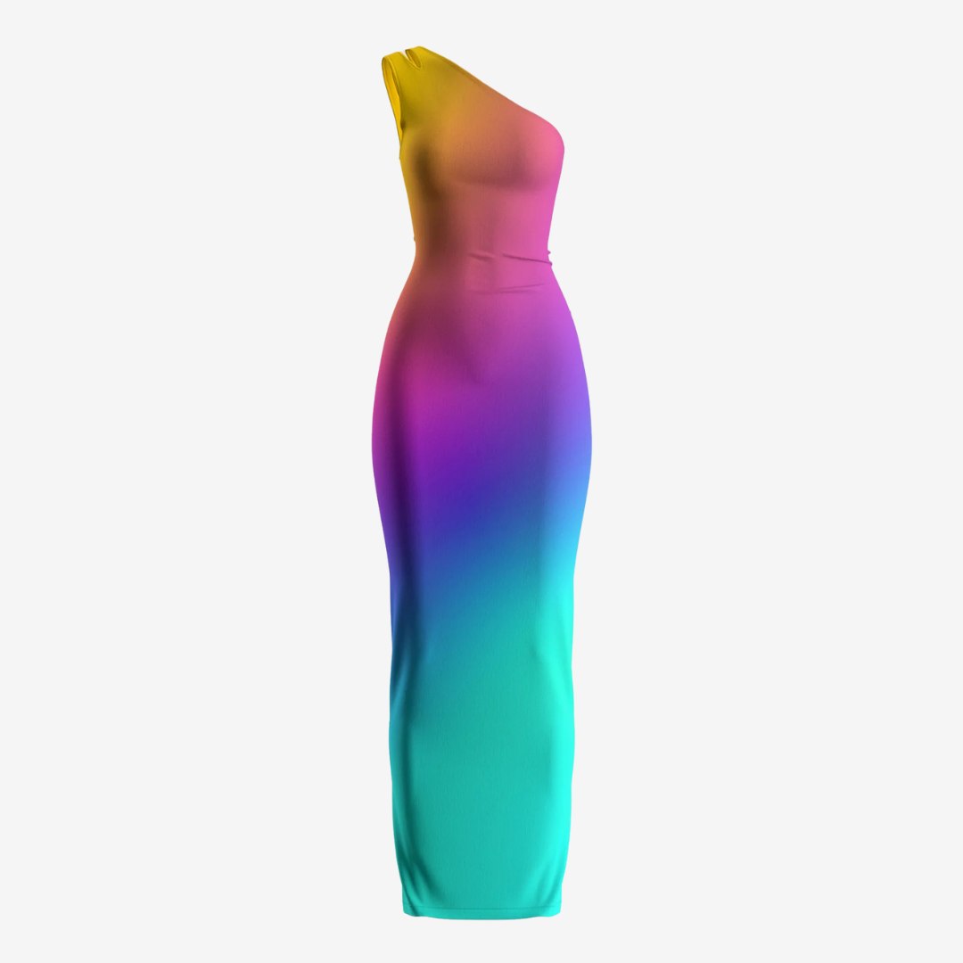 Summer Vibes One Shoulder Dress
