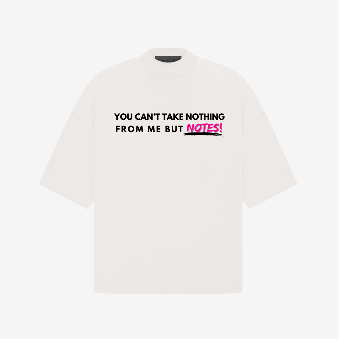 TAKE "NOTES" TEE