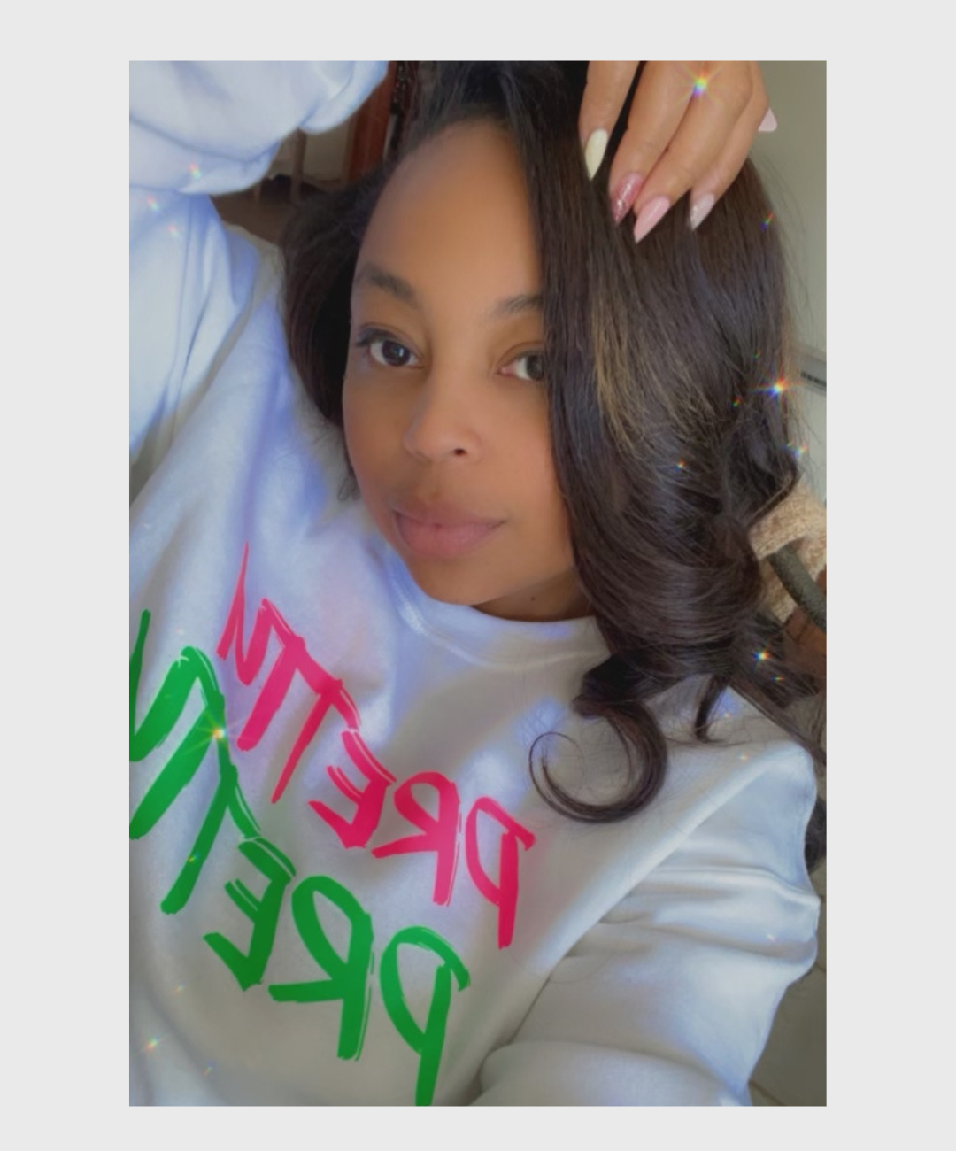"PRETTY PRETTY" CREWNECK SWEATSHIRT
