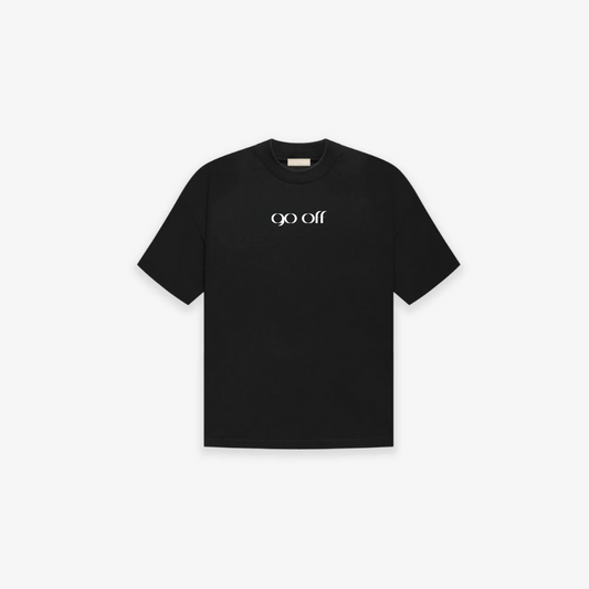 GO OFF BLACK LOGO TEE