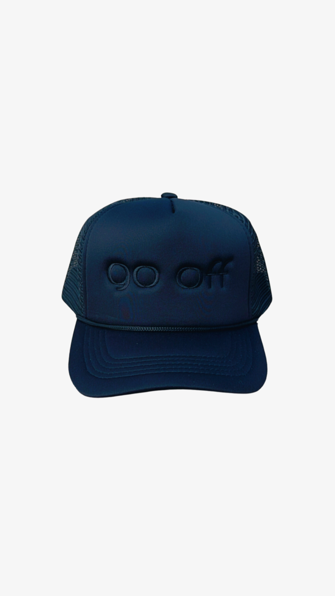 GO OFF LOGO TRUCKER HAT