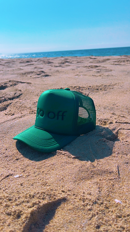 GO OFF LOGO TRUCKER HAT- GREEN