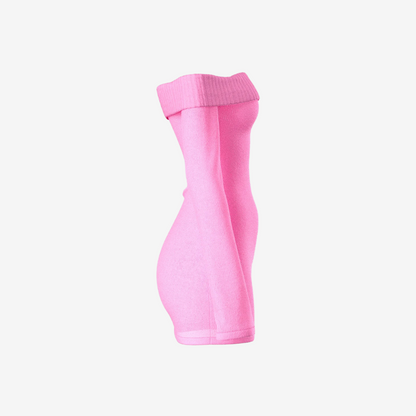 Pink Sweater Mini Dress