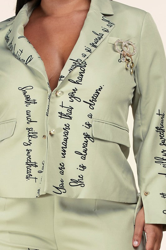 POWER SUIT FOR THE POWER WOMAN