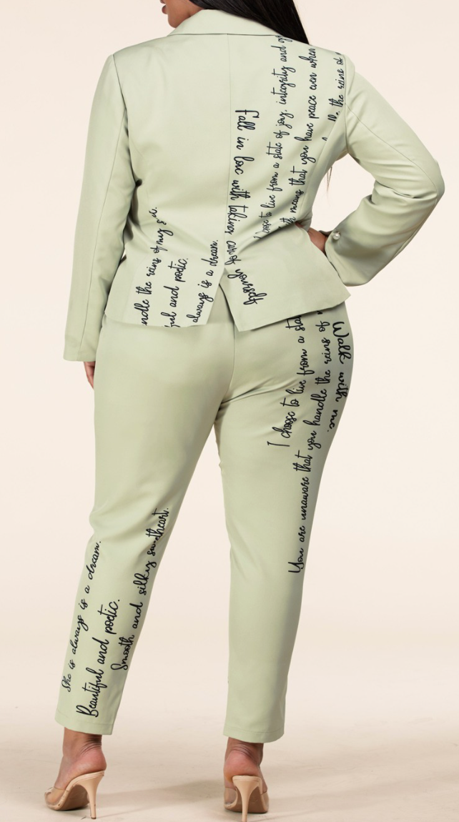 POWER SUIT FOR THE POWER WOMAN